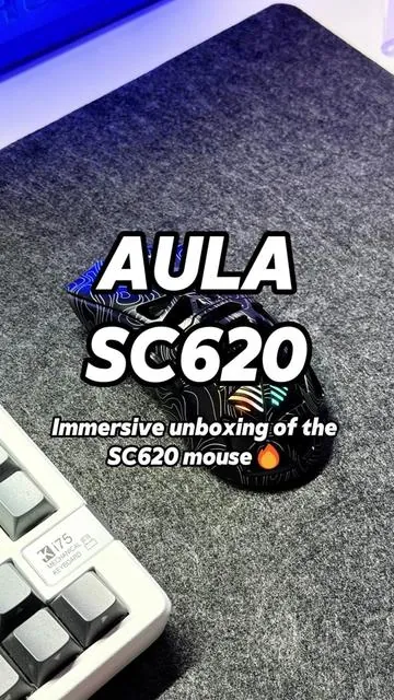🔥Immersive unboxing of the the SC620 mouse##aula #aulasc620 #sc620 #musthave #fyp #tiktokshopmademebuyit #techreview #pcgaming #techdeals #gamingmouse #mouse #immersive #asmr