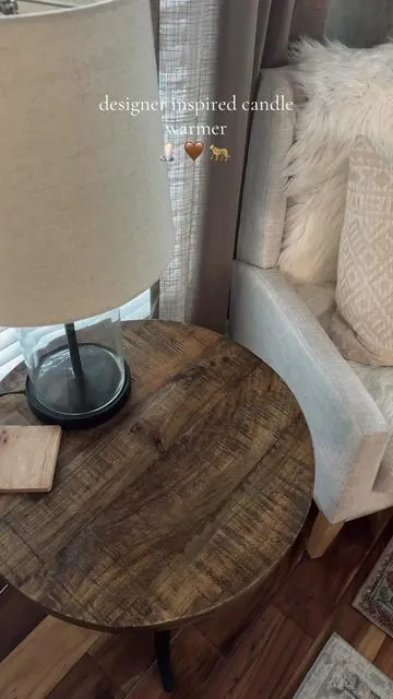 This designer inspired candle warmer is so chic #candlewarmer #candlewarmerlamp #homedecor #tortoiseshell  #tiktokshopcreatorpicks 