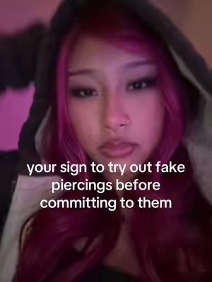 i cant really have piercings for work so this is how i can have the best of both worlds 🙏 #fyp #piercings #nosering #eyebrowpiercings #alt 