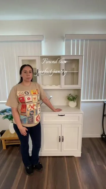 Found the perfect pantry @Walsunny Furniture #pantryorganization #pantry #storage #kitchen #kitchencabinets 