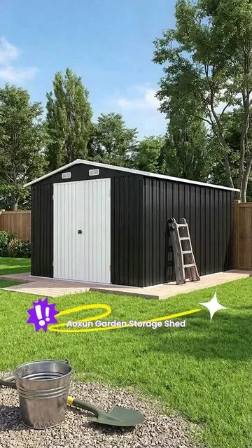 Large-Capacity Outdoor Tool Shed！! 