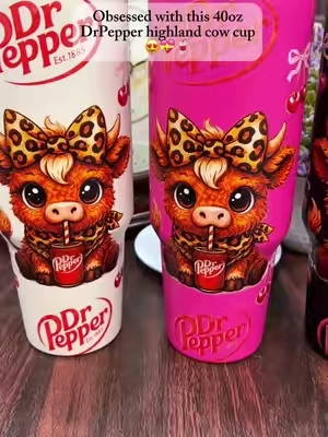 So cute💕 #drpepper #40oztumbler #tumbler #cup #spotlightfinds