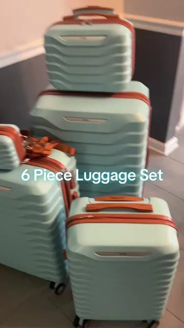 8 Piece Luggage Set #tiktokshopjumpstartsale  #tiktokshopcreatorpicks  #luggageset 