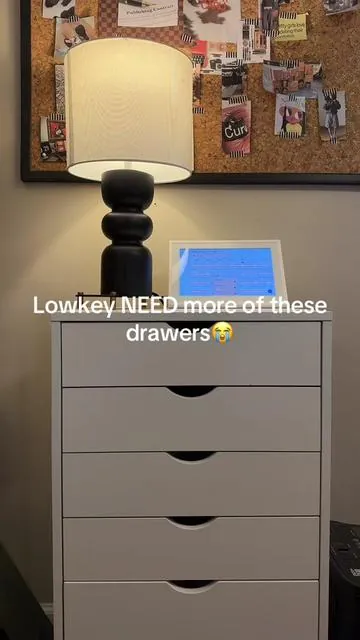 They just look so aesthetically pleasing and helps me hide all of my mess 😭❤️ I want one for my beauty stuff too! #furniture #organize #office #organizer #fyp