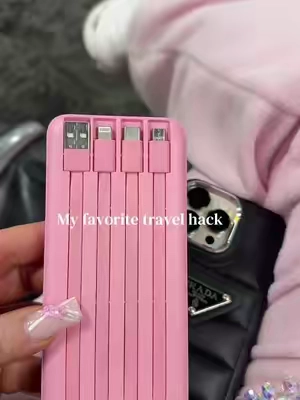 The charge lasts so long 😩✨ #tiktokshopcreatorpicks #tiktokshopjumpstartsale #portablecharger #travelessential #traveltiktok 