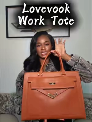 This LOVEVOOK work tote is giving polished, luxury vibes without the luxury price. Perfect for the baddie on a budget who still wants to look put together. It fits up to a 17” laptop, has multiple compartments to keep everything organized, and comes with a crossbody strap plus matching pouch for extra storage. Whether it’s work, travel, or everyday errands, this bag keeps everything cute and practical.  #tiktokshopstockup #tiktokshopcreatorpicks #fashiontiktok #corporatebaddie #baddieonabuget 
