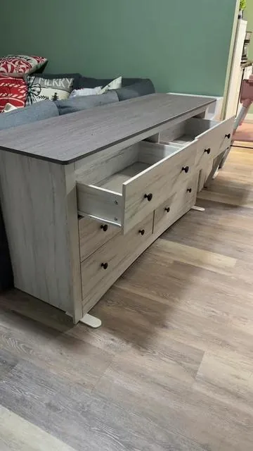 59in Wood Dresser 6 Drawer Sto #drawerdresser #TikTokShopStockUp #TikTokShopTheBigGame #WeeklyDeals #loveatfirstfind 