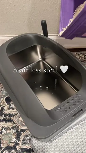 Such an incredible price on this one! I’m scared to even say it out loud.  #stainlesssteellitterbox #litterbox #catmom #tiktokshopcreatorpicks #catlover 
