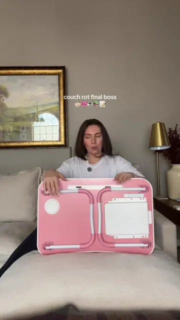 Pink is restocked! #foodtray #tray #desk #bedtable 