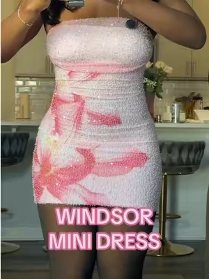Real life Barbie  #windsordress #minidress #tiktokshopcreatorpicks #beadedminidress 