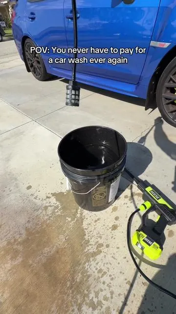 So tired of paying for car washes. Finally picked up one of these cordless pressure washers! #carwash #pressurewasher #cardetailing #washcar #cardetailingproducts 