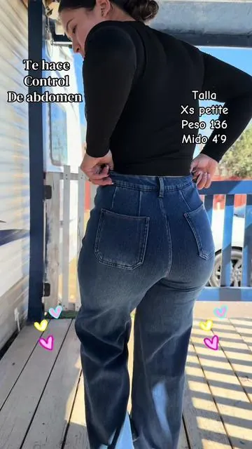 El pantalón con faja de Halara y te hace el tummy control #tummycontrol #jeans #halarapants #halarajeans #jeansoutfit 