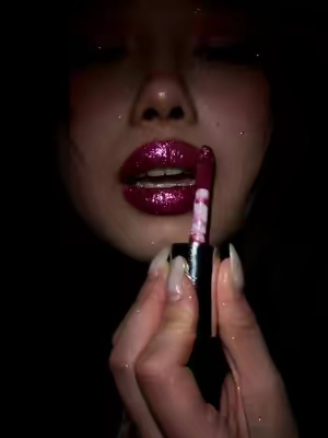 Make you the shinest person in the dark💕✨🦄#glitter #lipgloss #Ourbella #vibesssss #shimmer 