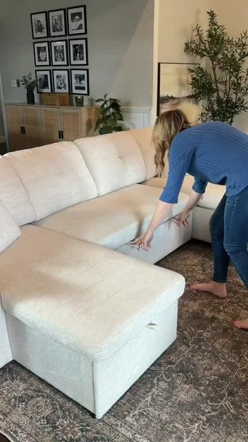 Such an incredible price on this pull out sofa bed. I love the clean design on this one. #tiktokshop #sofabed #couch #petfriendlyhome #livingroominspiration 