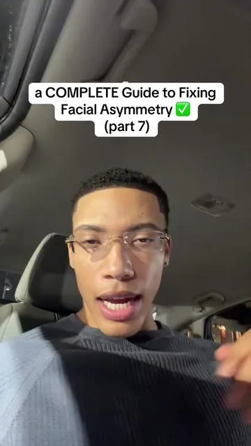 a COMPLETE Guide to Fixing  Facial Asymmetry ✅  (part 7) #glowuptips #skincaretips #skincareformen #mensgrooming #mensgroomingtips 