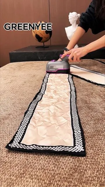 I'm sure your old iron could never achieve results like this. #travelsteamer #ironingclothes #tiktokshop #laundrytips #travelessentials     