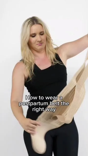 Might be wearing your belt wrong. Get the right fit here. #postpartumrecovery #newmomtips #postpartumsupport #momtok #postpartumjourney #momwellness #tiktokmom