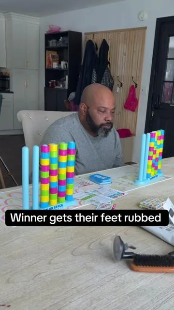 Why does everything become a competition. I need best 2/3 🤭🤣 #MarriedLife #CoupleChallenge #GameNightFun #MarriageHumor #Relatable 