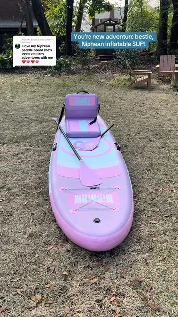Replying to @Bayan Sauer-Alinder I can’t wait to take this out for lots of SUP adventures! #paddleboardlife #inflatablesup #fyp #outdooradventures #riveradventures 