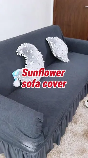 Sunflower sofa cover #foryoupage #trending #house #fyp #sofacover 