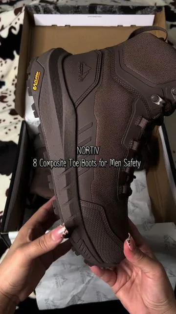 [Nano Composite Toel NORTIV 8 Composite Toe Boots for Men Safety Work Boots Lightweight Anti-Fatigue NonSlip with Zipper for Warehouse Construction, Terrascope-nano #composite #men #construction #zipper #antifatigue 🤎✨🤎✨