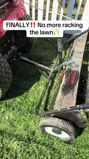 No more racking the lawn! #lawnsweeper #springcleaning #lawncare #rakingleaves #grasscutting @VEVOR Automotive Store 