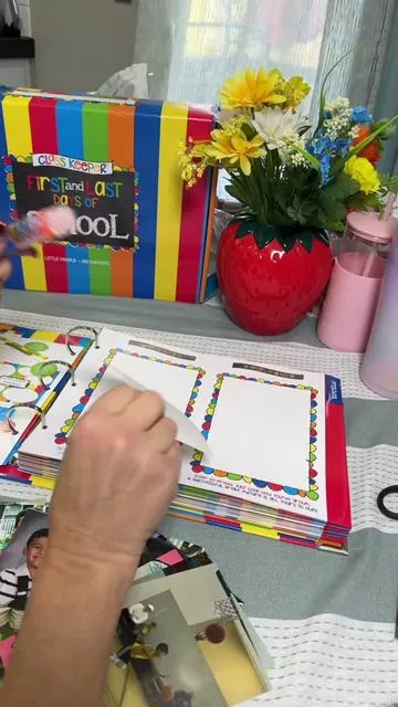 He’s only a 1st grader but I know time is so precious and goes so fast, this memory book is going to keep every precious memory organized 🥹#keepsake #nanasoftiktok #classkeeper #schoolmemories #fanfavoritedeals 