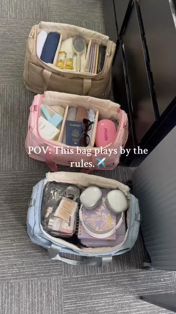 Under the seat.No questions asked 😎#traveltok #travelbag #vacationtime #carryon #tiktokmademebuyit 