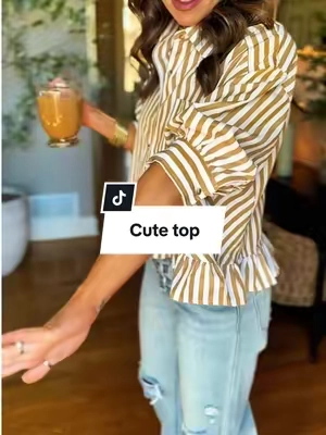#cutetop #womensfashion #tiktokshopcreatorpicks #TikTokFashion #workshirt 