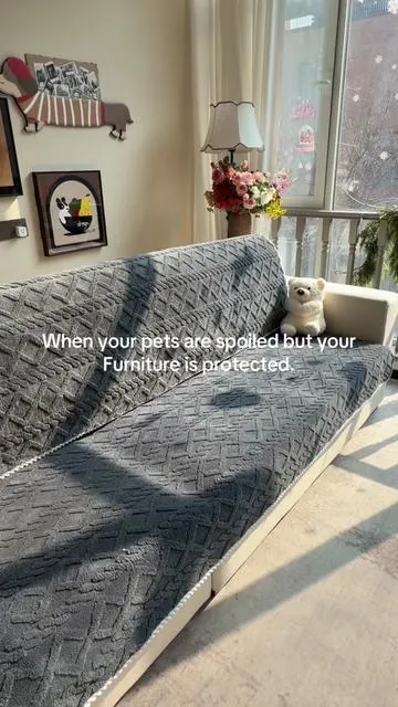 Pet friendly without ruining your aesthetic.#sofacover #tiktokmademebuyit #soft #tiktokshop #fyp 