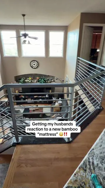 He didn’t expect to love it as much as he did!‼️🤌🏽✨ #coolingmattresstopper #mattresstopper #bamboomattresstopper #bedlore @Bedlore 