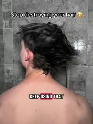 Stop destroying your hair #basedbodyworks #haircareroutine #hairtransformation #virał #fyp 