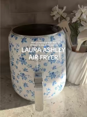 It’s giving Pinterest kitchen 🤌🏼 #lauraashley #vintagekitchen #vintageaesthetic #cottagecoreaesthetic #airfryer 