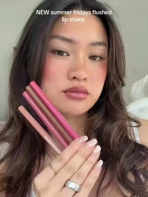 NEW summer fridays lip stain drop 👄 only on tts!! all shades linked  @Summer Fridays #summerfridays #summerfridayslipstain #summerfridayslipcombo #summerfridaysflushed #tiktokshopcreatorpicks 
