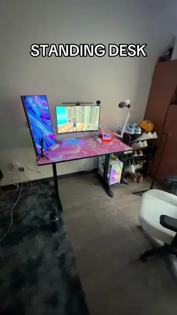 They come in different colors! #standingdesk #gamingsetup #gamingontiktok #officdesk #ad 