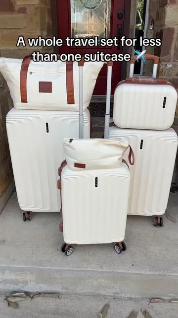 Upgrade your travel experience with the UUH Luggage Set ✈️ Made with a durable hard shell, smooth 360° spinner wheels, and secure TSA locks, this set keeps your belongings protected while making travel effortless. Lightweight, stylish, and perfect for both short trips and long vacations. #uuh #uuhluggagesets4pcs6pcs7pc #@BodyTips_shop #tiktokshopcreatorpicks 