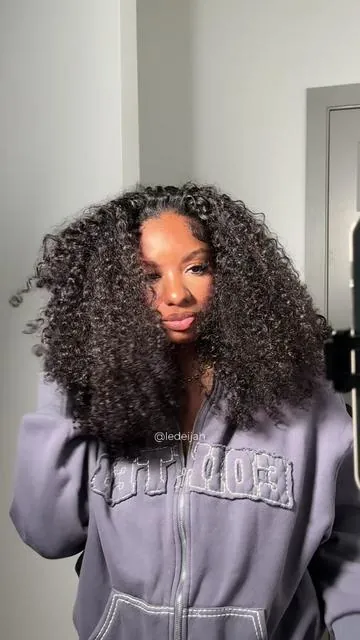 flipover quick weave detailed tutorial! @CurlyMe Hair burmese curly half wig or bundles??😍😍 #wiginfluencer 