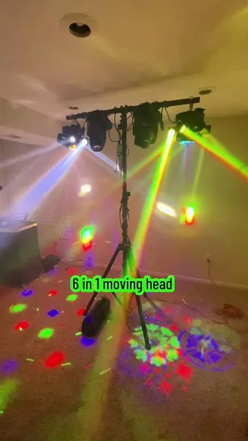 Moving Head Dj Lights for Party #tiktokshopstockup #tiktokshopcreatorpicks #djlights #partylights #mobiledj 