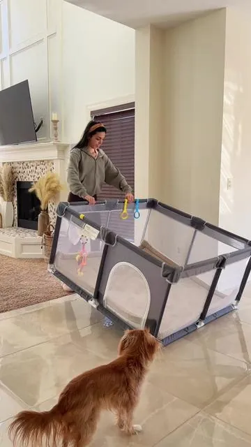 This baby playpen for the win!!! 💯 #babyplaypen #playpen #babymusthaves #babyplay #tiktokshopcreatorpicks 