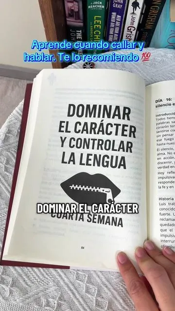 📚 Aprende cuando callar y hablar. Te lo recomiendo 💯 #books#sabiocasa #40DíasDeTransformación #devocional #vidacristiana #amen🙏 #ElPoderDelSilencio
 #40DíasDeTransformación
 #SabiduríaEnElSilencio#tiktokshopjumpstartsale #Tiktokshopstockup  
