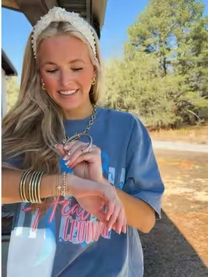 Such a good look for less cable initial bracelet! And the price is absolutely insane for the quality!!! Such a good Mother’s Day gift idea! #tiktokshopcreatorpicks #casualootd #cablebracelet #initialjewelry #mothersdaygiftideas 