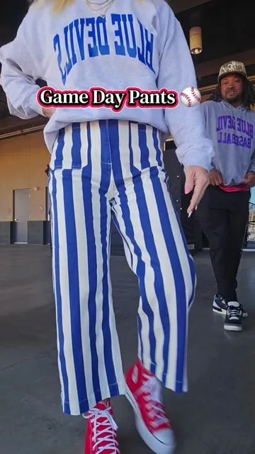 so many compliments on these striped jeans. All colors! I suggest size Up if in between sizes. 