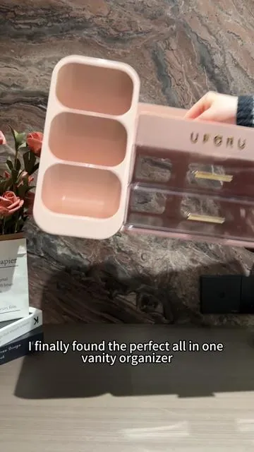 This makeup organizer holds a lot #makeup #organize #makeuporganizer #large #home 