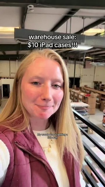 I am sooo ready to see these go… all of my iPad cases are now $10!! ✨ #elysebreannedesign #smallbusiness #warehousesale #ipadcase #clearance 