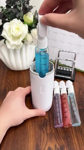 This saved so much space in my luggage ✈️#4in1travebottle #travelessentials #packinghacks #traveltips #leakproof 