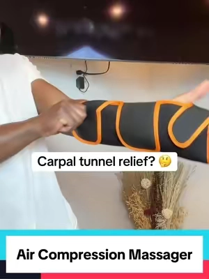 Heat+pressure that helps your hands finally relax. #handmassager #carpaltunnelrelief #handpainrelief #selfcareroutine #relaxandunwind 