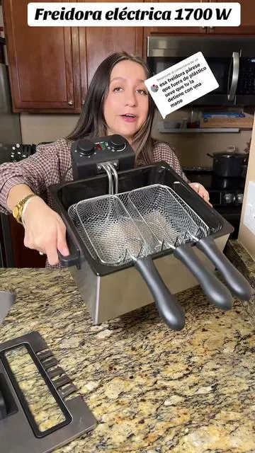 Respuesta a @yo freidora eléctrica 1700W, 2 tamaños disponibles #fypシ゚viral #tiktokshopcreatorpicks #freidoraeléctrica #pollofrito #pollocontajadas 