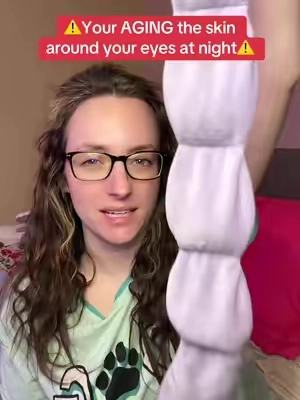 idk about you but I’m 34 and I don’t want to age faster 😭  #skincareover30 #nodpod #weightedeyemask #silkeyemask #sleep  Price is accurate today. Subject to change.