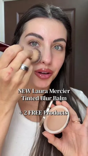 2 free Laura Mercier products worth $42 with your purchase is actually wild 🫣 This foundation balm held up all day and looked perfect hours later 🩵 @Laura Mercier #lauramercier #glowymakeup #makeupmusthaves #cleangirlmakeup #tiktokshopcreatorpicks 
