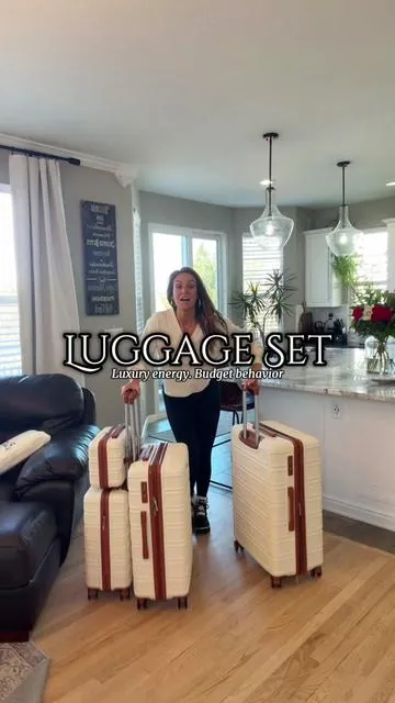 Luggage Set-  @AAIVV  #luggageset #luggage #luggagebag #luggagehack  #tiktokshopcreatorspicks 